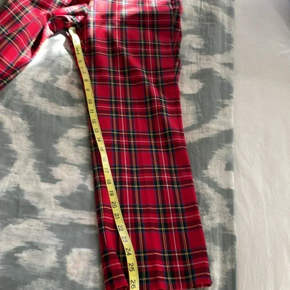 J crew mercantile tartan plaid pants EUC size 6 - Picture 8 of 9